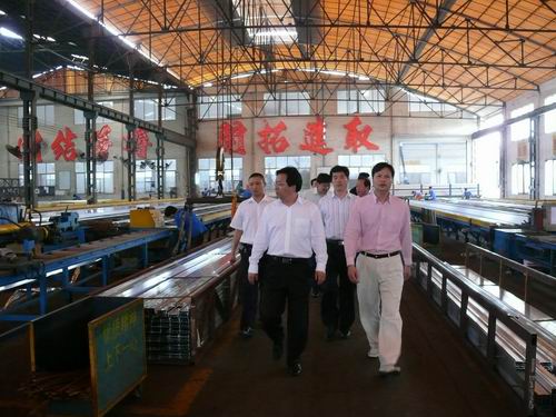 江苏沛县党政代表团到我公司考察-伟昌铝材
