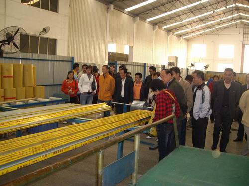潘总率团考察山东分公司-伟昌铝材