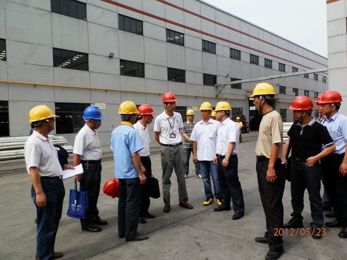佛山市安监局向导到我公司检查