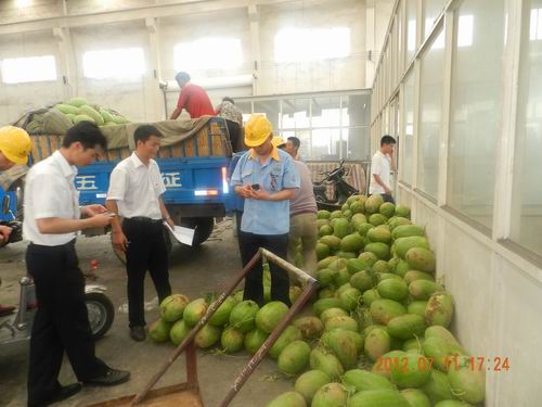 夏日气温节节升，，，，，清凉西瓜一再送