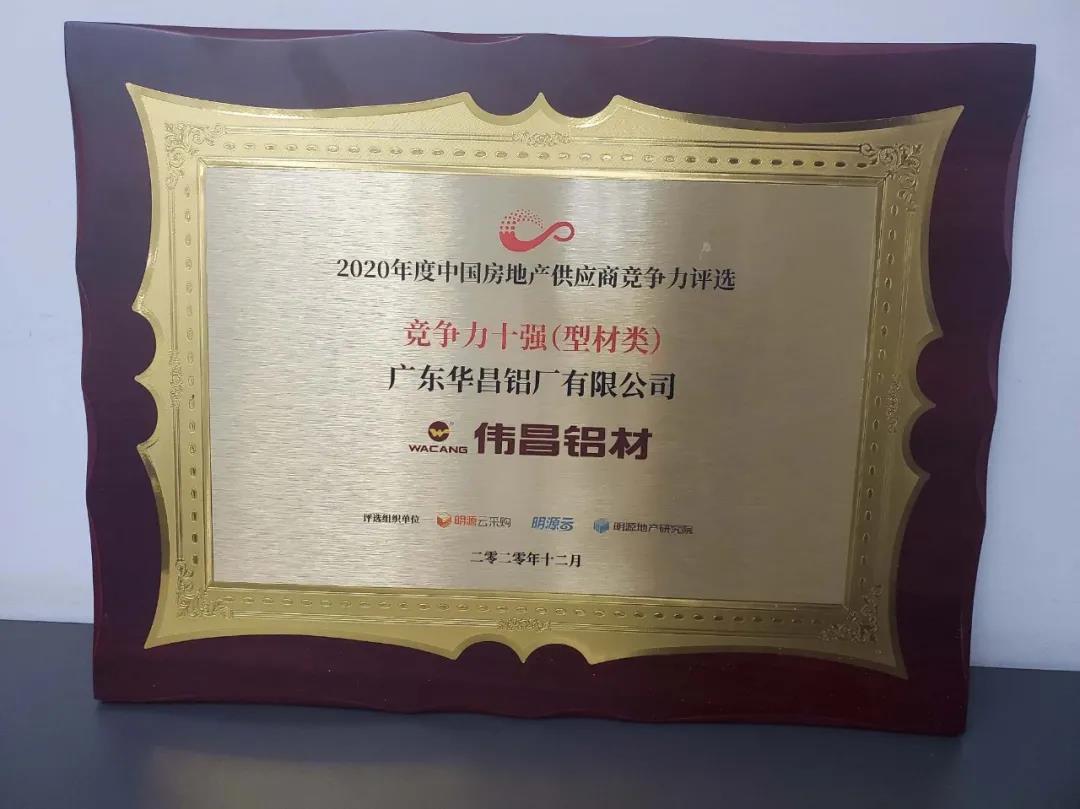 高光时刻：9393体育铝业再度连任中国房地产供应商竞争力十强